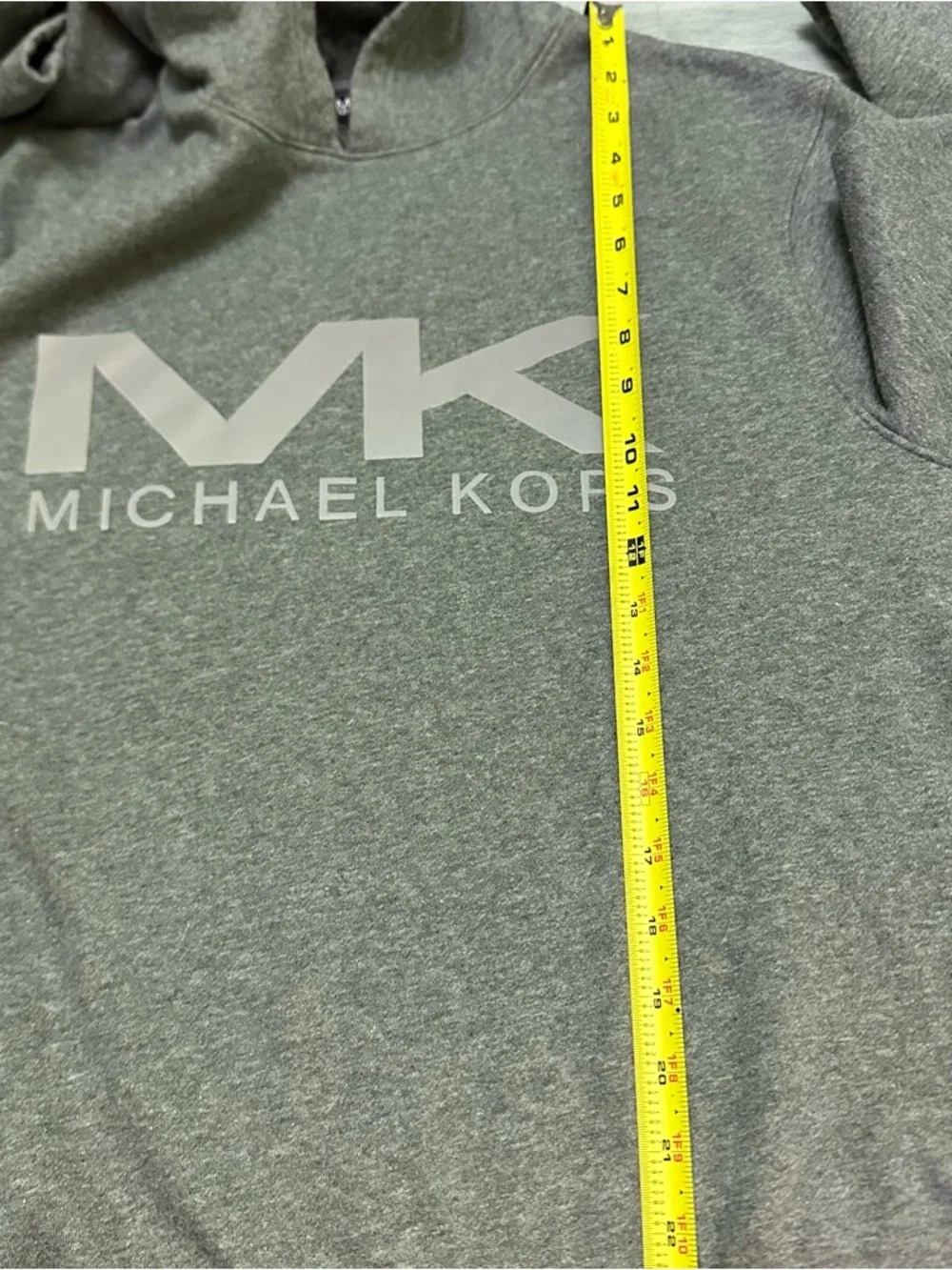 Michael Kors  Unisex Grey Hoodie  MK Logo L